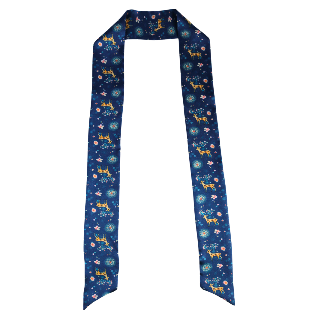 Silk Skinny Scarf Twilly For Purse Bags Wholesale Bulk Silk Scarves.