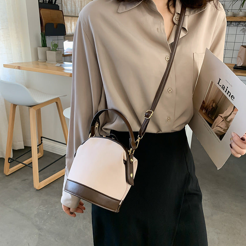 Bolso de hombro para mujer, elegante bolso bandolera tipo cubo
