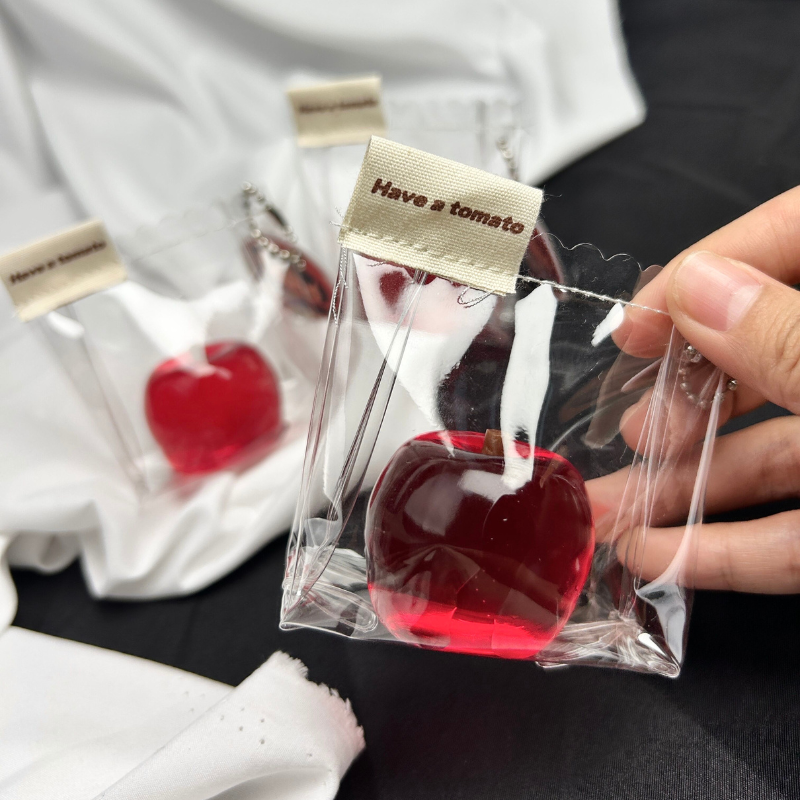 Transparent Red Apple Taba Squishy Toys