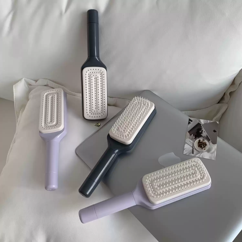 Rotating Self-Cleaning Hair Comb