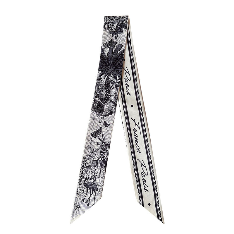 Illustrated Art Print Scarf – Timeless Graphic Design