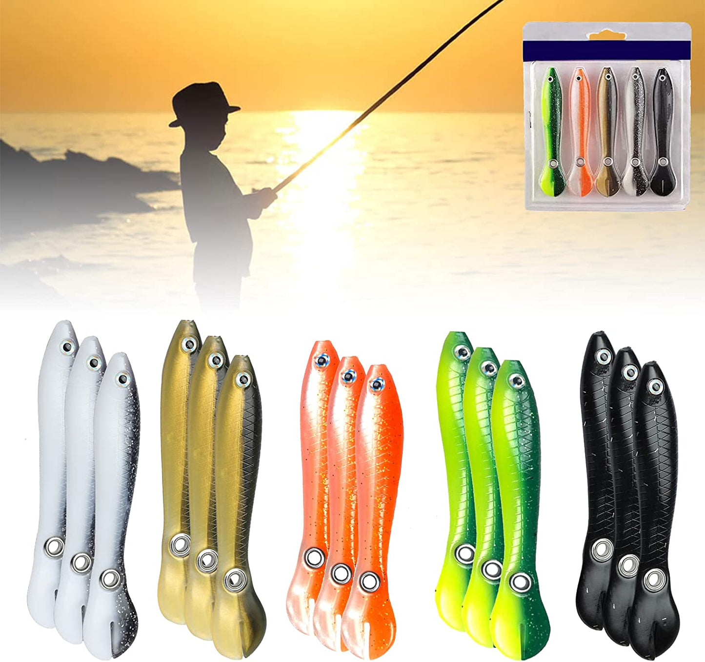Soft Bionic Fishing Lures 5PCS/Set