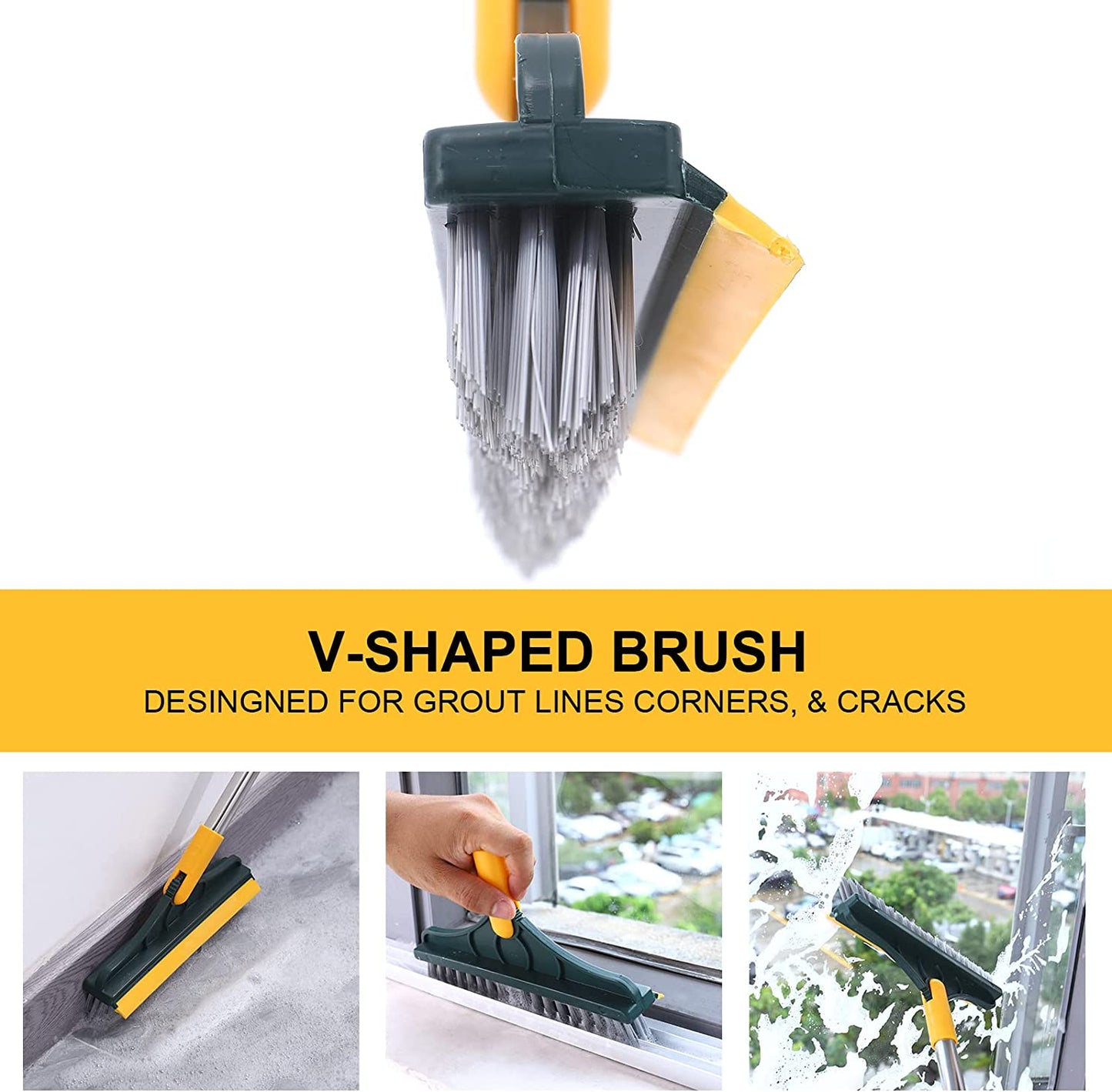 2 in 1 Floor Scrub Brush