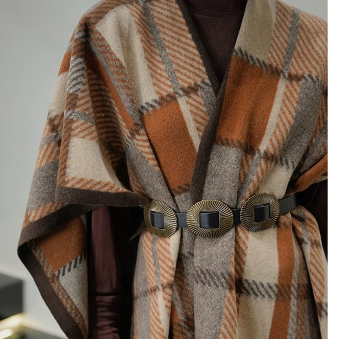 Cashmere Fringe Poncho