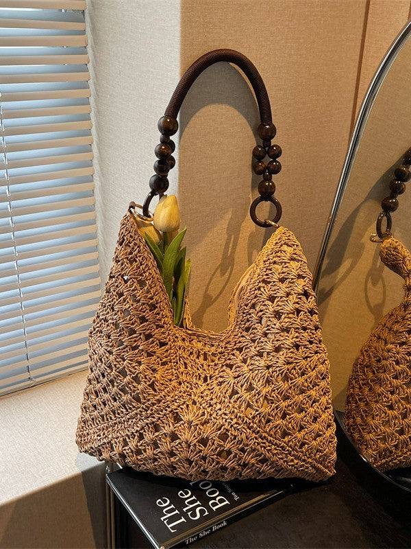 Woven Bag Women Summer Large Capacity Tote Beach Bag