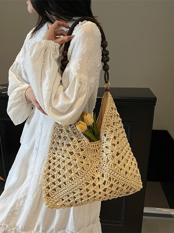 Woven Bag Women Summer Large Capacity Tote Beach Bag