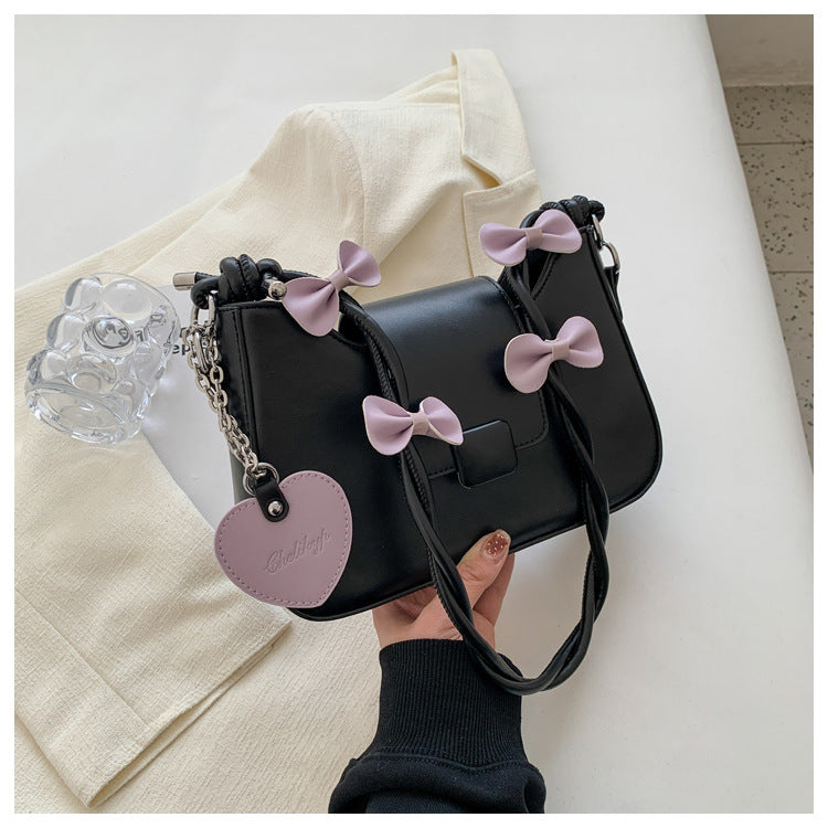 Bolso de hombro de primavera para mujer con correa de lazo de moda