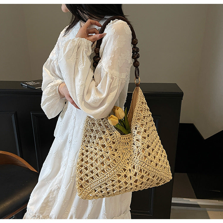Woven Bag Women Summer Large Capacity Tote Beach Bag