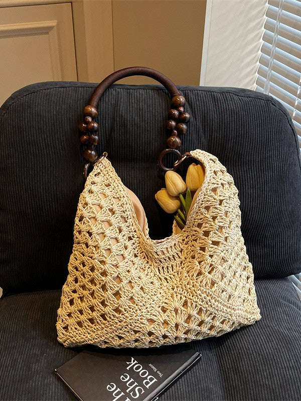 Woven Bag Women Summer Large Capacity Tote Beach Bag
