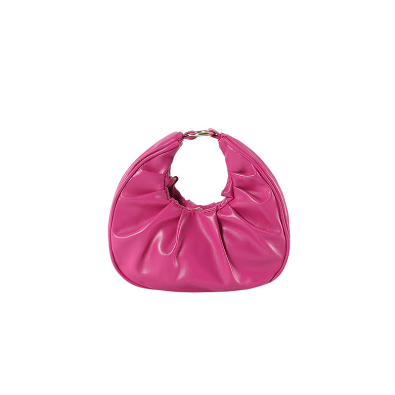 Bolso nube plisado, bolso baguette, bolso de hombro, bolso bandolera informal