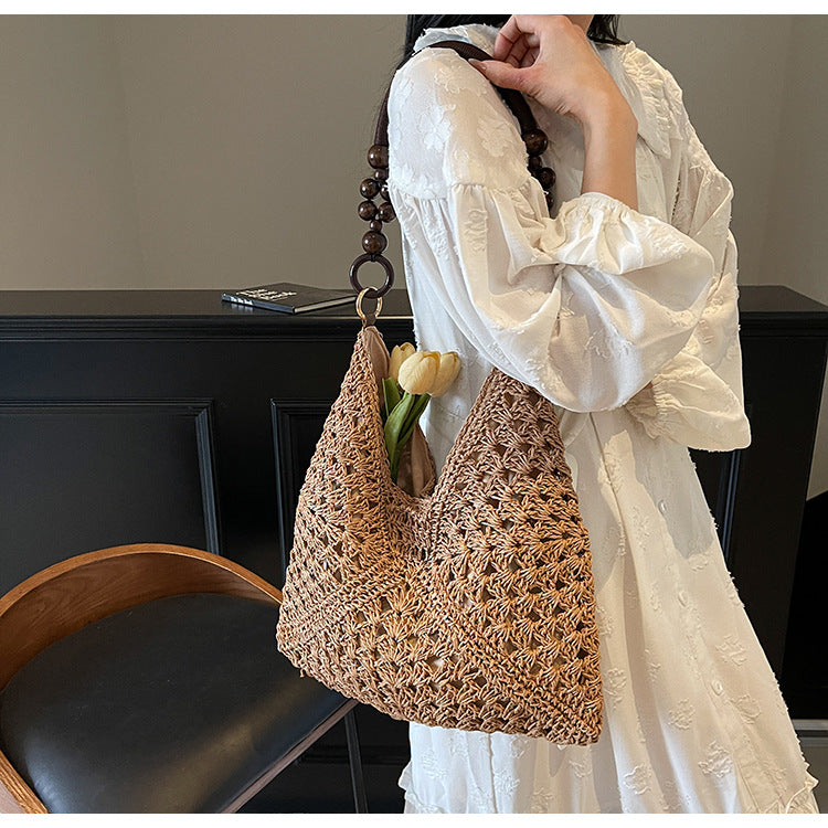 Woven Bag Women Summer Large Capacity Tote Beach Bag