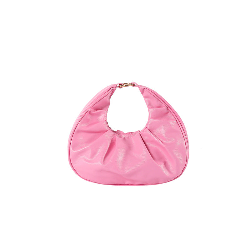 Bolso nube plisado, bolso baguette, bolso de hombro, bolso bandolera informal