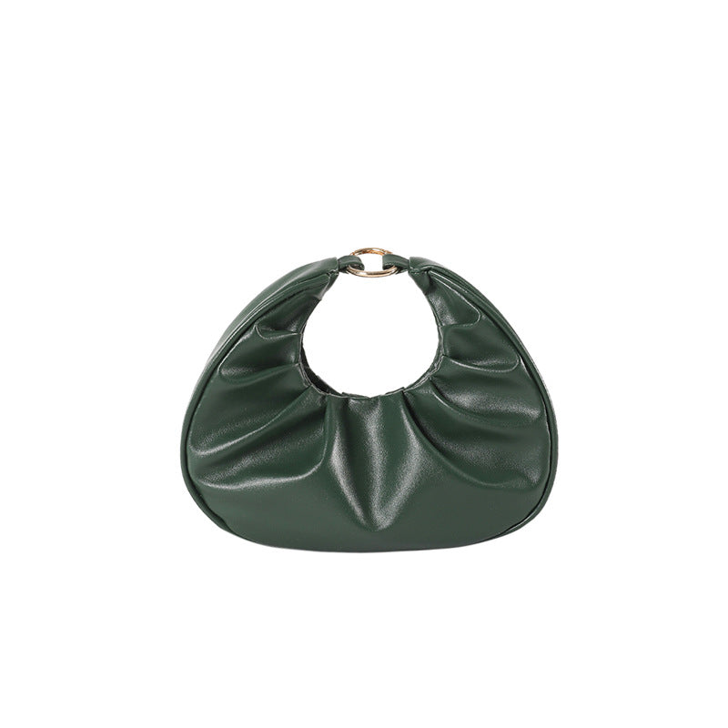 Bolso nube plisado, bolso baguette, bolso de hombro, bolso bandolera informal