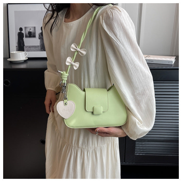 Bolso de hombro de primavera para mujer con correa de lazo de moda