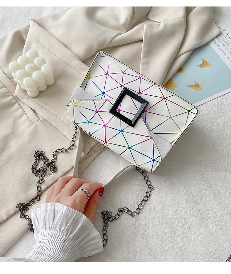 Bolso bandolera con cadena estilo retro para mujer