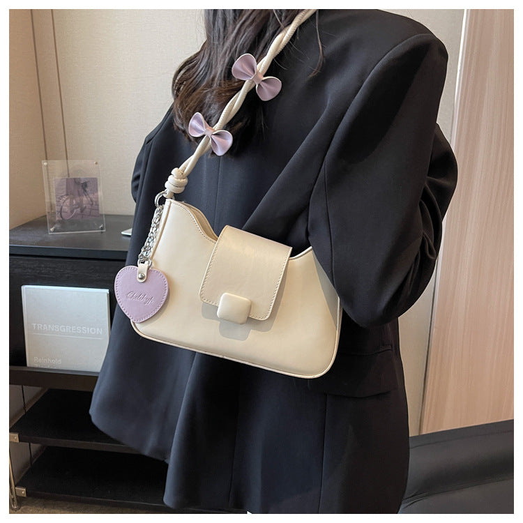 Bolso de hombro de primavera para mujer con correa de lazo de moda