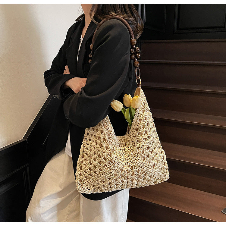 Woven Bag Women Summer Large Capacity Tote Beach Bag