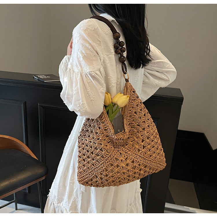 Woven Bag Women Summer Large Capacity Tote Beach Bag