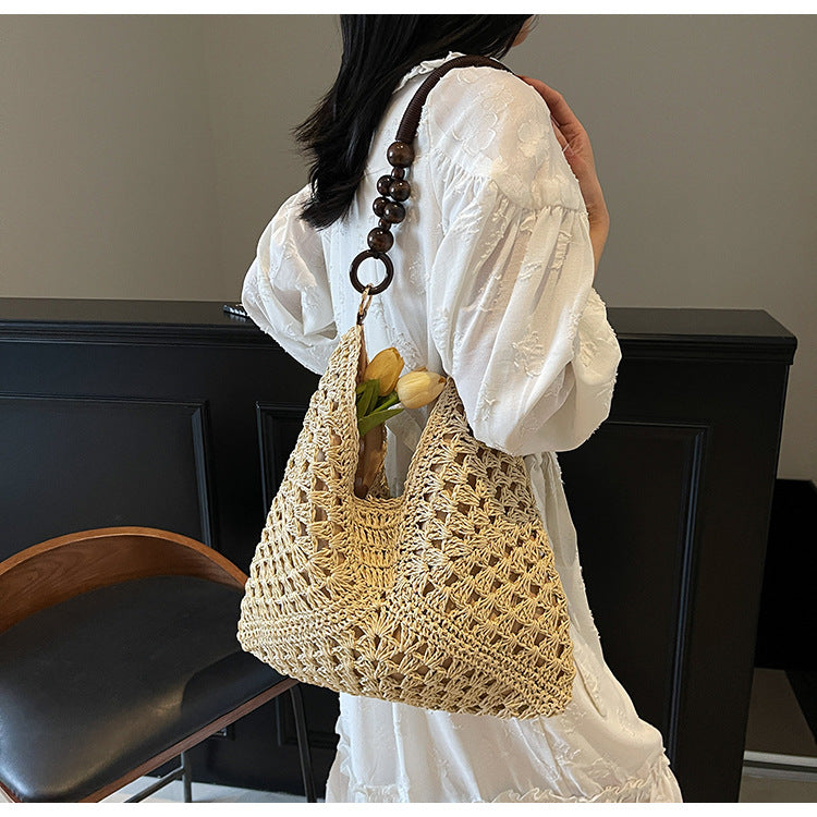 Woven Bag Women Summer Large Capacity Tote Beach Bag