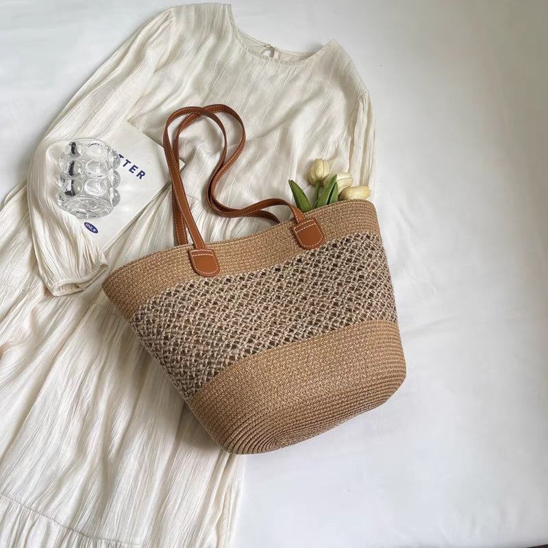 Summer Beach Travel Straw Bag Women Tote Bag