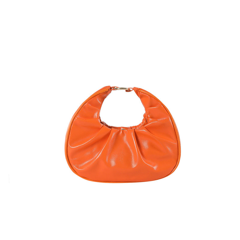 Bolso nube plisado, bolso baguette, bolso de hombro, bolso bandolera informal