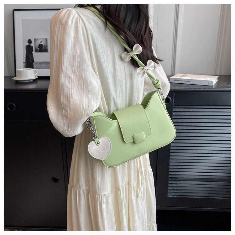 Bolso de hombro de primavera para mujer con correa de lazo de moda
