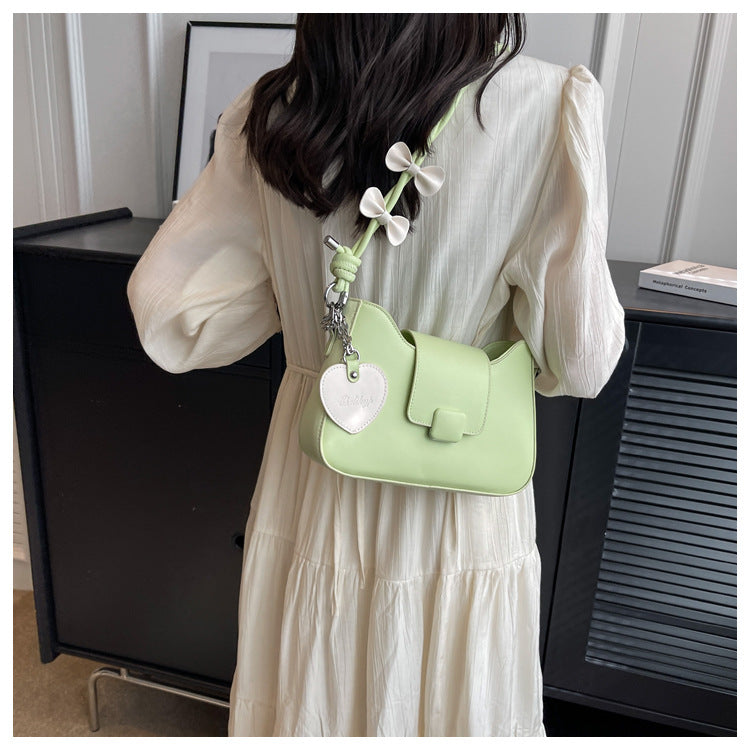 Bolso de hombro de primavera para mujer con correa de lazo de moda