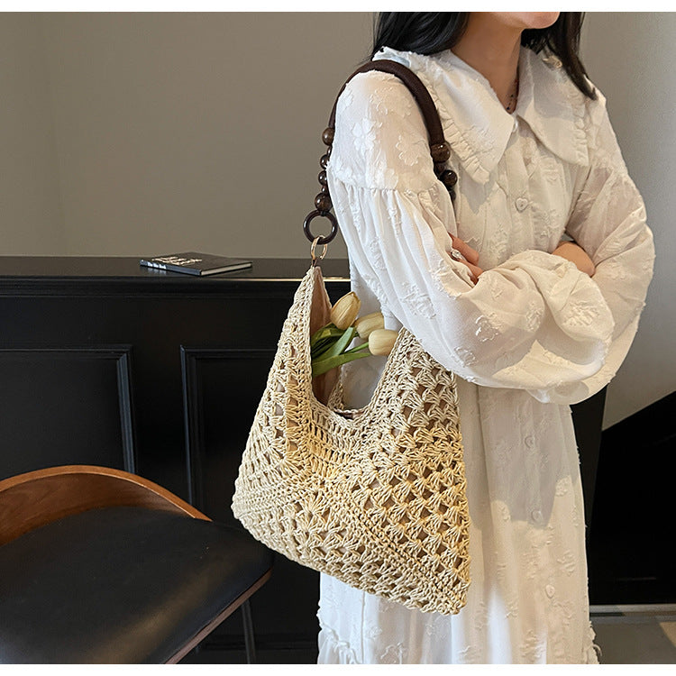 Woven Bag Women Summer Large Capacity Tote Beach Bag