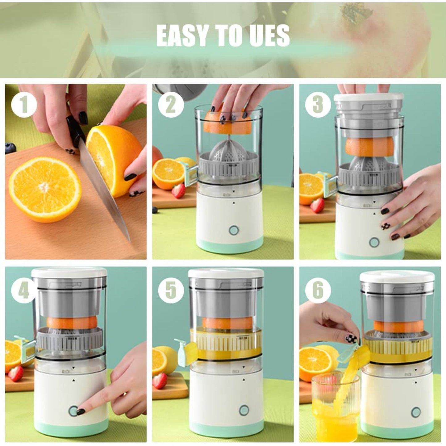 USB Charging Portable Automatic Juicer