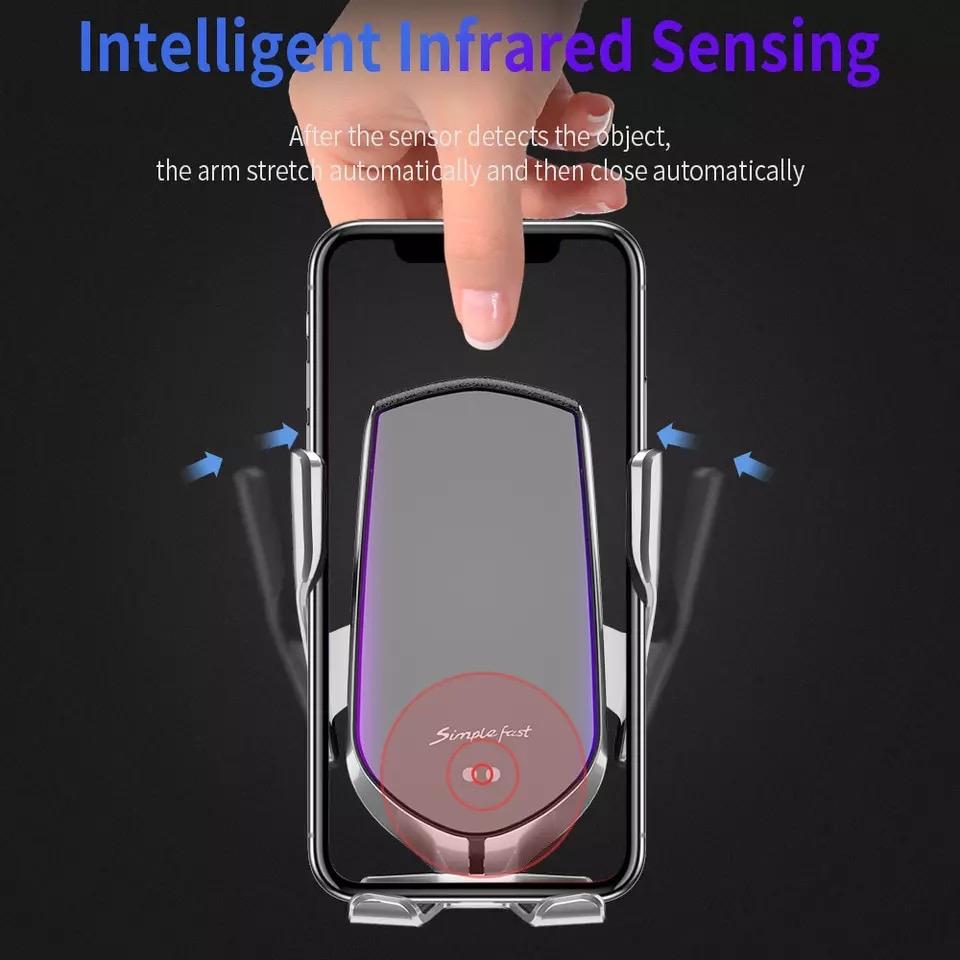 Automatic Clamping Wireless Car Charger Mount