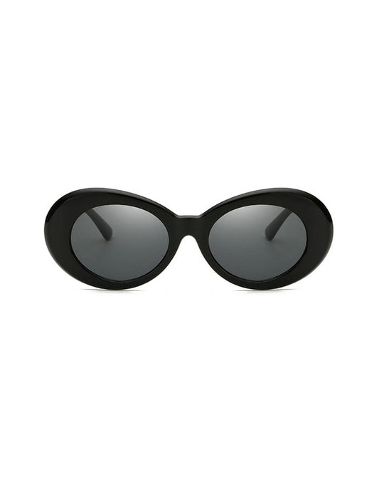 Retro Oval White Sunglasses