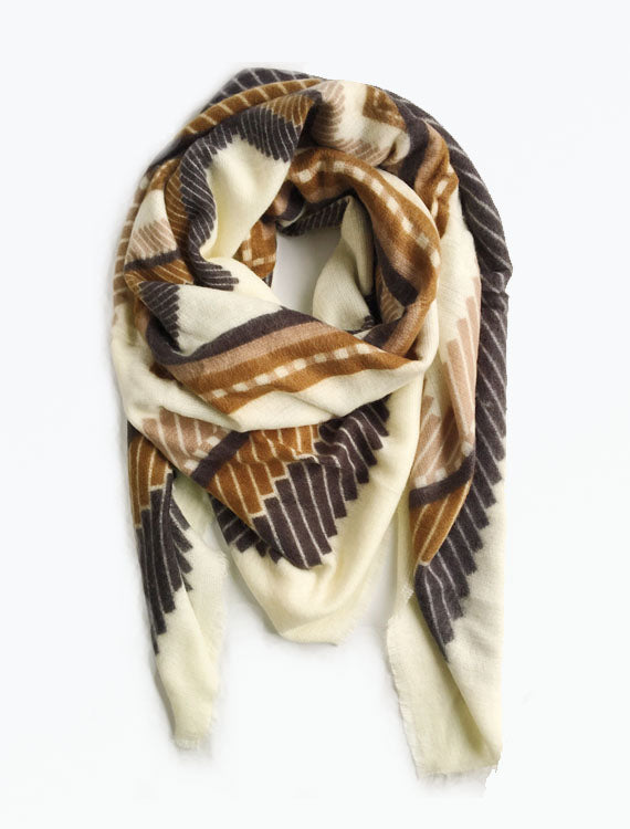 Colorful Geometric Blanket Scarves