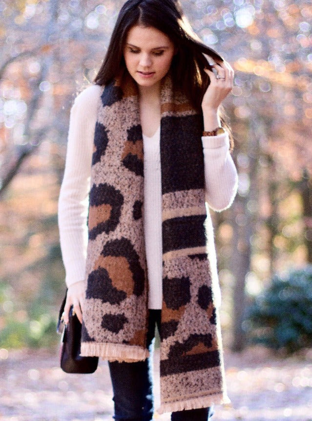 Leopard Pattern Scarf