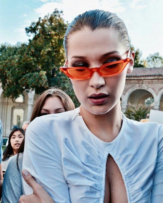 Retro 90's Thin Cat Eye Sunglasses