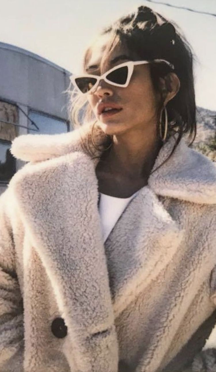 Retro Triangle 90s Cat Eye Sunglasses