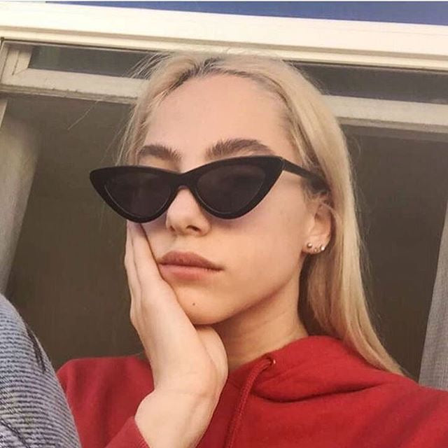 1990s Retro Vintage Cat Eye Sunglasses