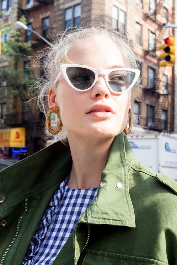 1990s Retro Vintage Cat Eye Sunglasses