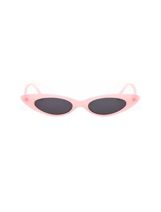 Retro 90's Small Oval Cat Eye Sunlasses
