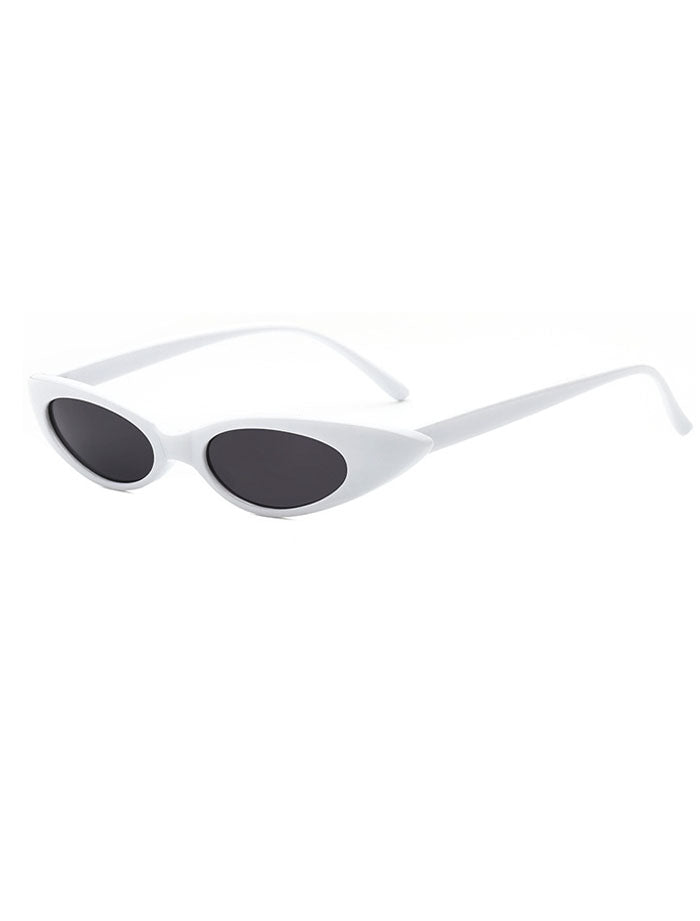 Retro 90's Small Oval Cat Eye Sunlasses