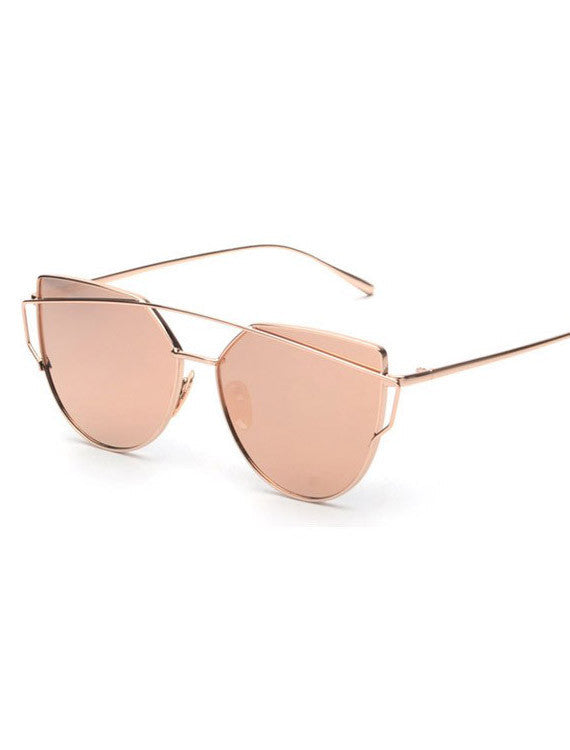 Double Crossbar Metal Pantos Aviator Sunglasses