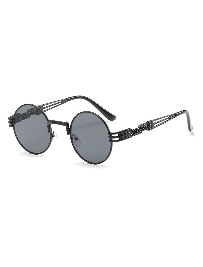 Iconic Flat Front Round Aviator Sunglasses