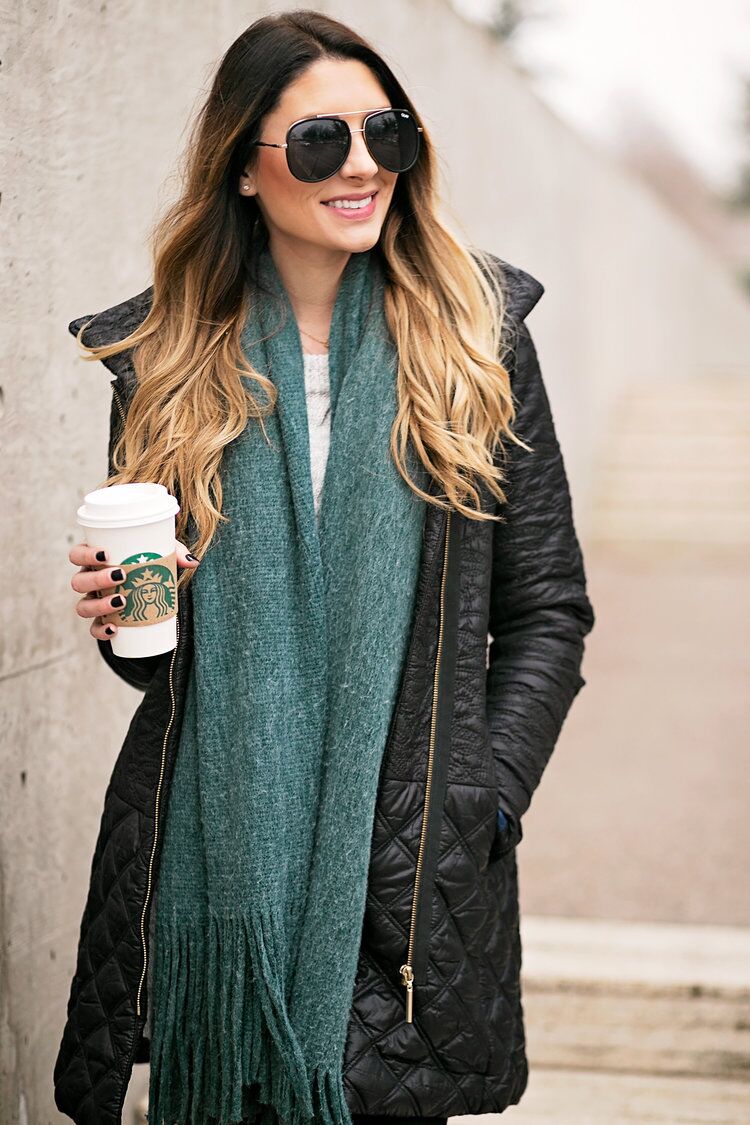 Brushed Long Fringed Scarf