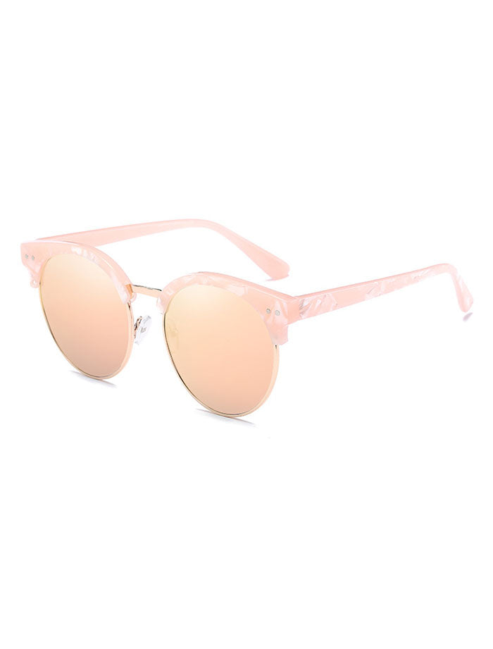 Misha Pink Mirror Sunglasses