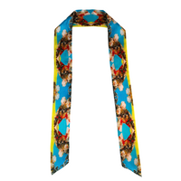 Women's Silk Skinny Scarf Twilly For Purse Bags