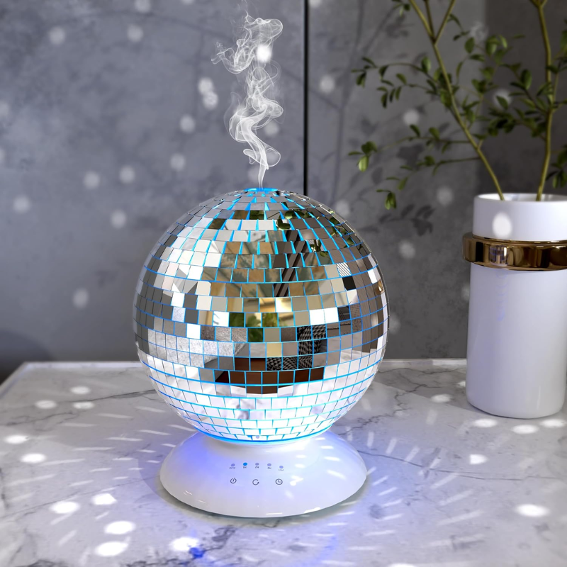 Essential Oil Diffuser Rotating Home Disco Decor