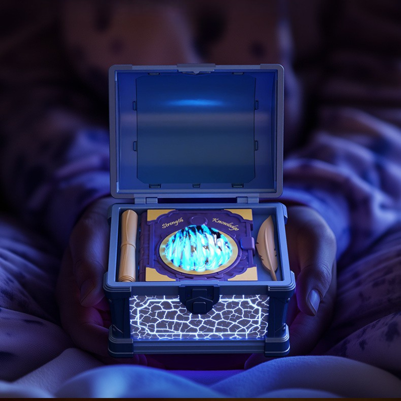 Treasure Box Projection Lamp Bluetooth Speaker White Noise Lamp