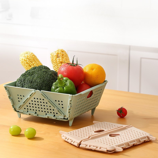 Foldable Vegetable Washing Basin Drain Basket