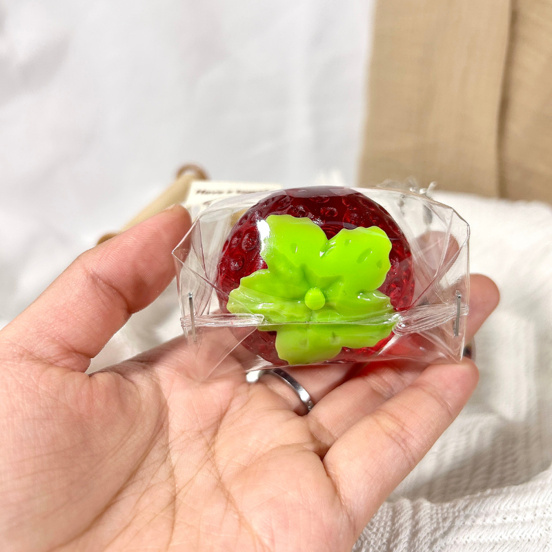 Transparent Strawberry Taba Squishy Toys