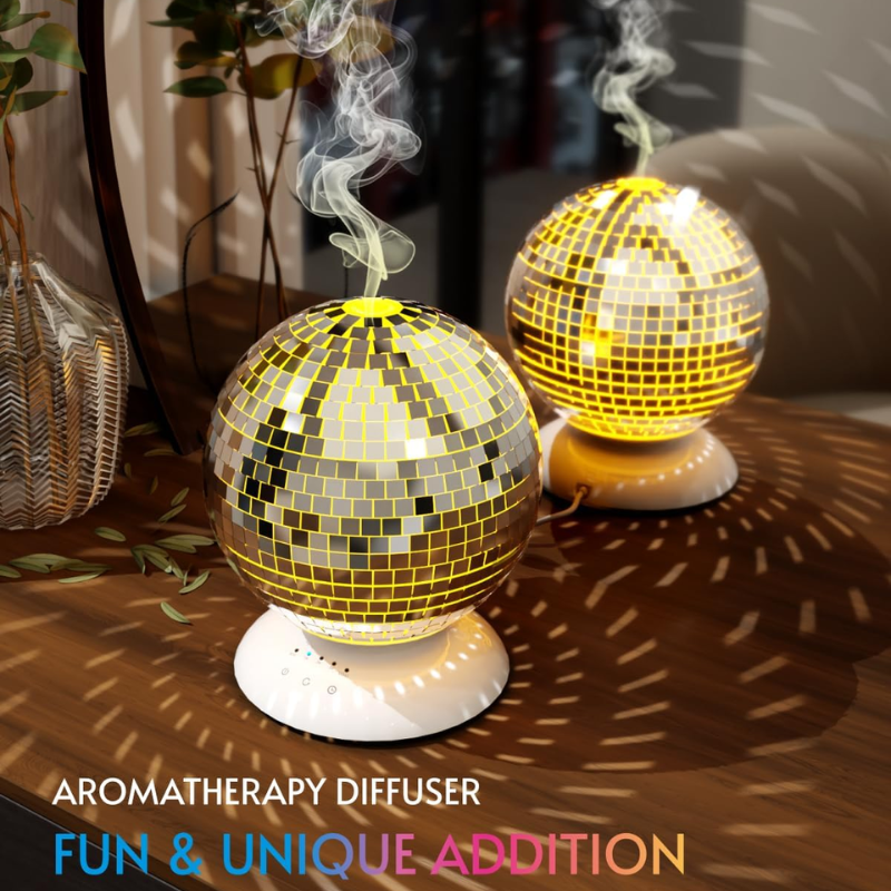 Essential Oil Diffuser Rotating Home Disco Decor