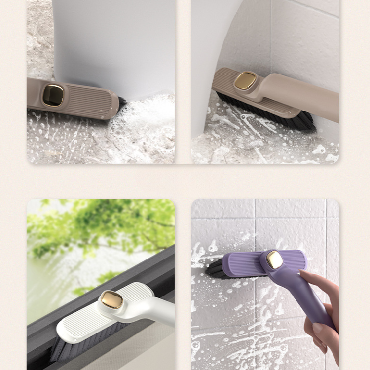 Multifunctional Rotating Cleaning Brush 2-in-1 Kitchen Bathroom Brush